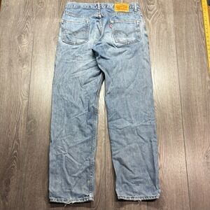 Levi's 550 Distressed Jeans Men's 31 x 32 Medium Wash Y2K Baggy